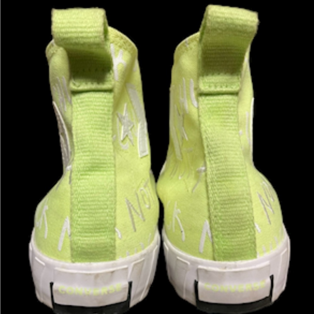 Converse Shoes Not A Chuck All Star High Top Neon  Yellow Men 10 / Women 12 - Picture 8 of 11